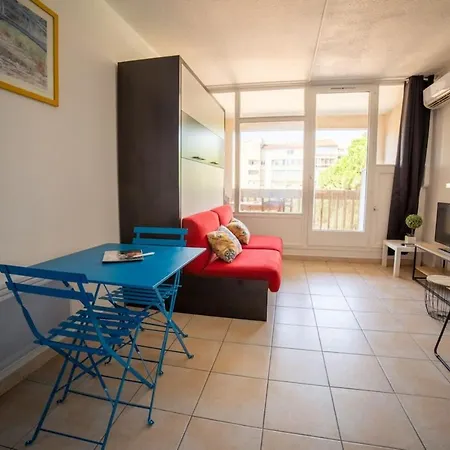 L'auriasquebalconparking Priveclimpiscine Lägenhet Fréjus